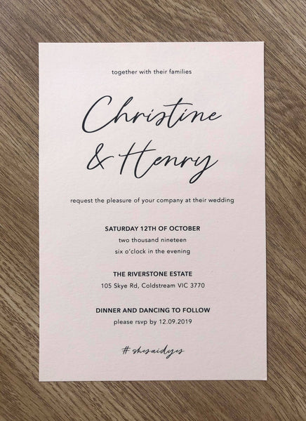 Timeless Wedding Invitation