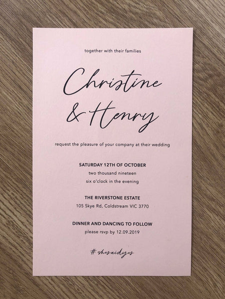Timeless Wedding Invitation